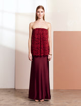 Burgundy Venisa Dress