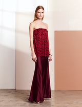 Burgundy Venisa Dress