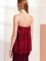 Burgundy Venisa Dress