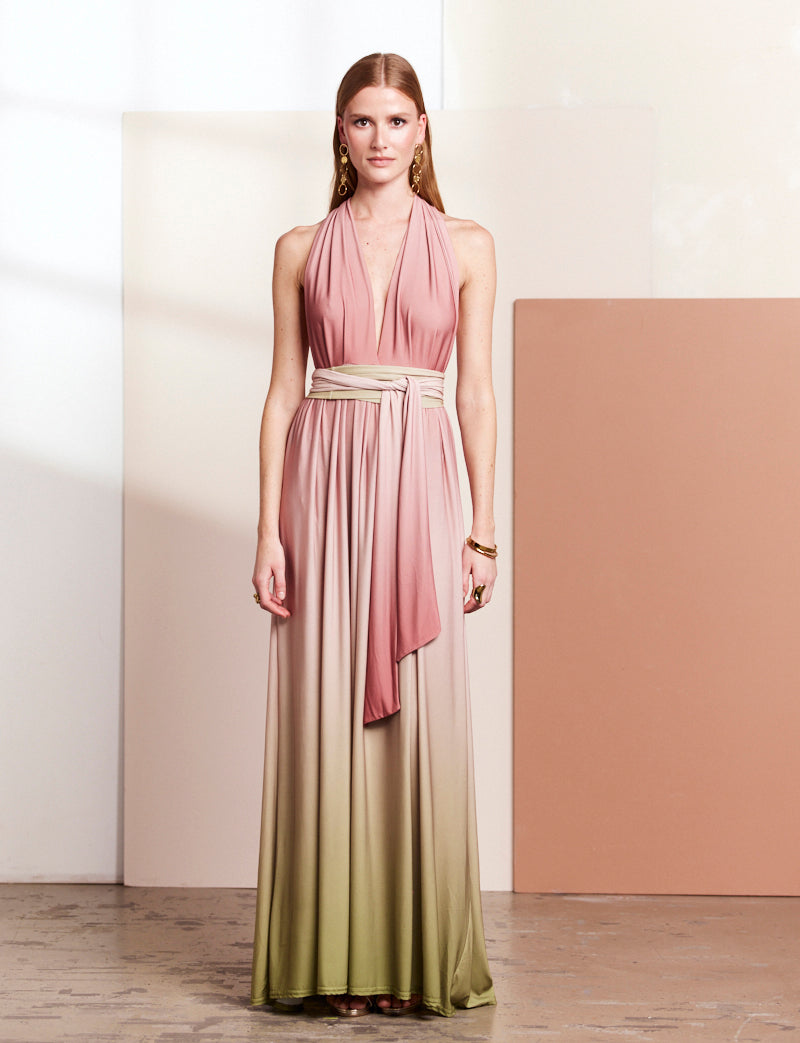 Pink & olive Annabella dress