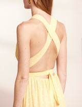 Yellow polka dot dress Orlina