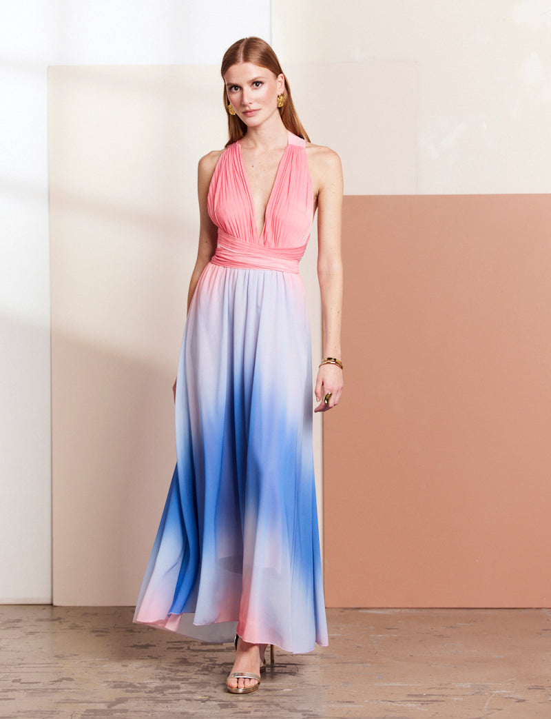 Pink and Blue Solina Dress