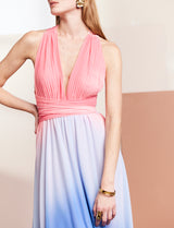 Pink and Blue Solina Dress