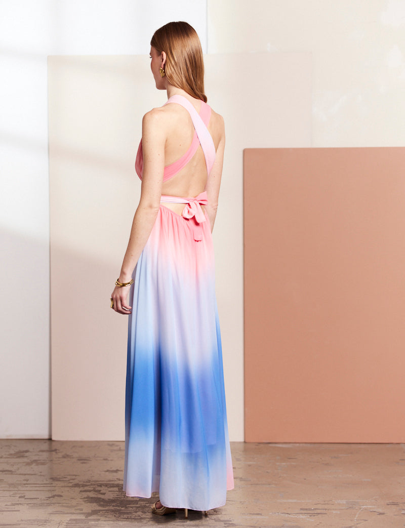 Pink and Blue Solina Dress