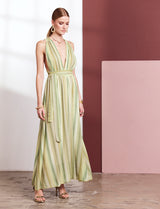 Green multi Diara dress