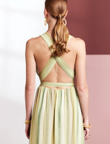 Green multi Diara dress