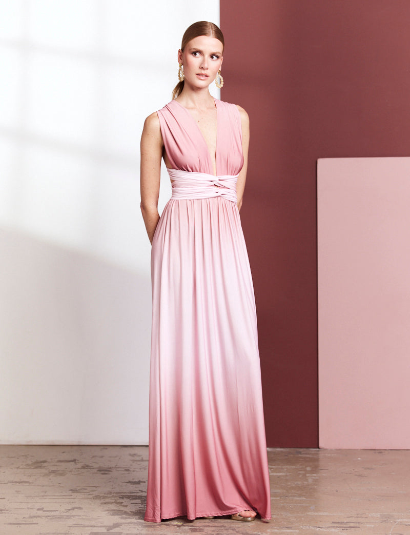 Robe dégradé rose Annabella