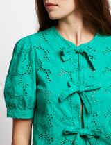 Turquoise blouse Dinis
