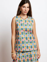 Striped floral top Tivo