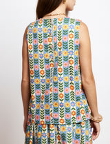 Striped floral top Tivo