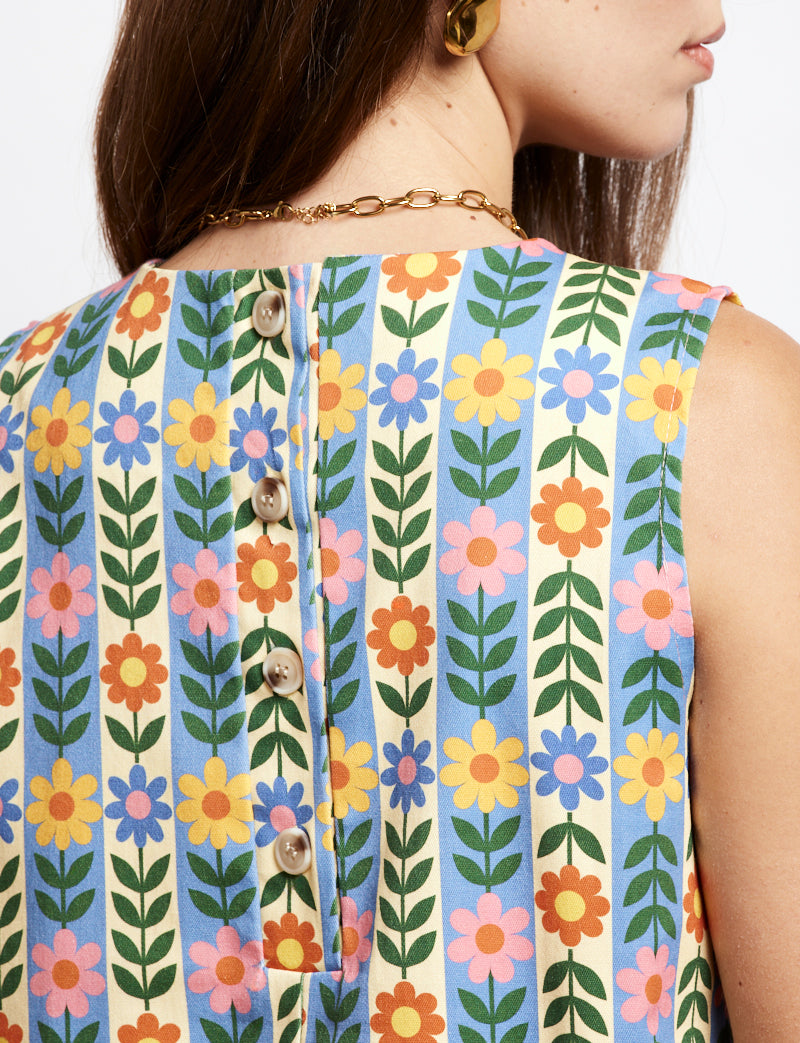 Striped floral top Tivo