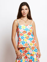 Top floral multicolor Tifi