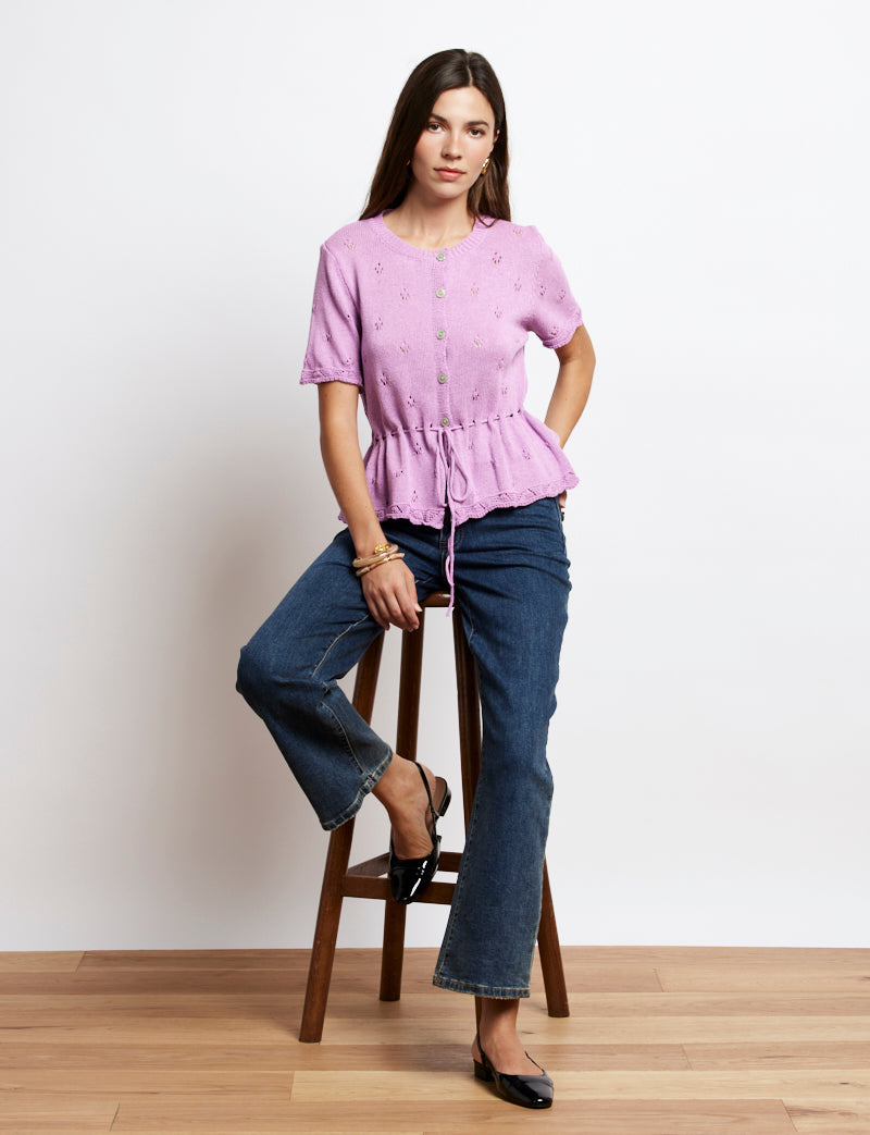 Gilet lilas Nika