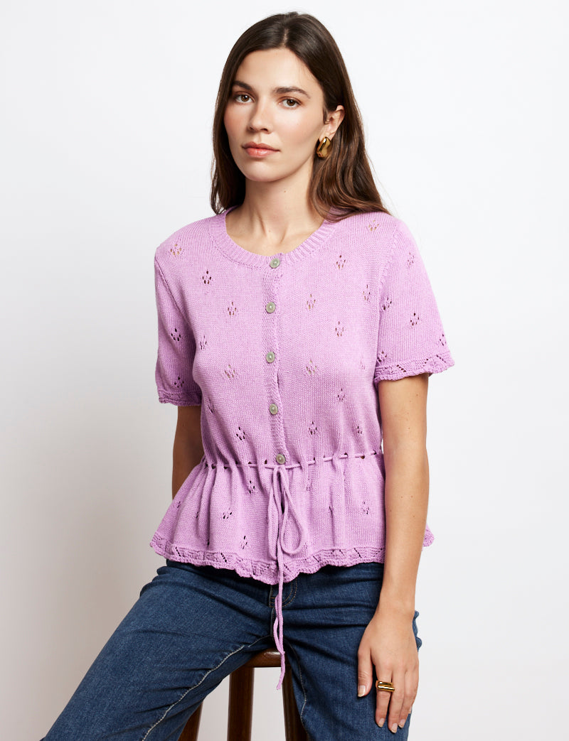 Gilet lilas Nika