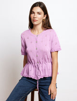 Gilet lilas Nika