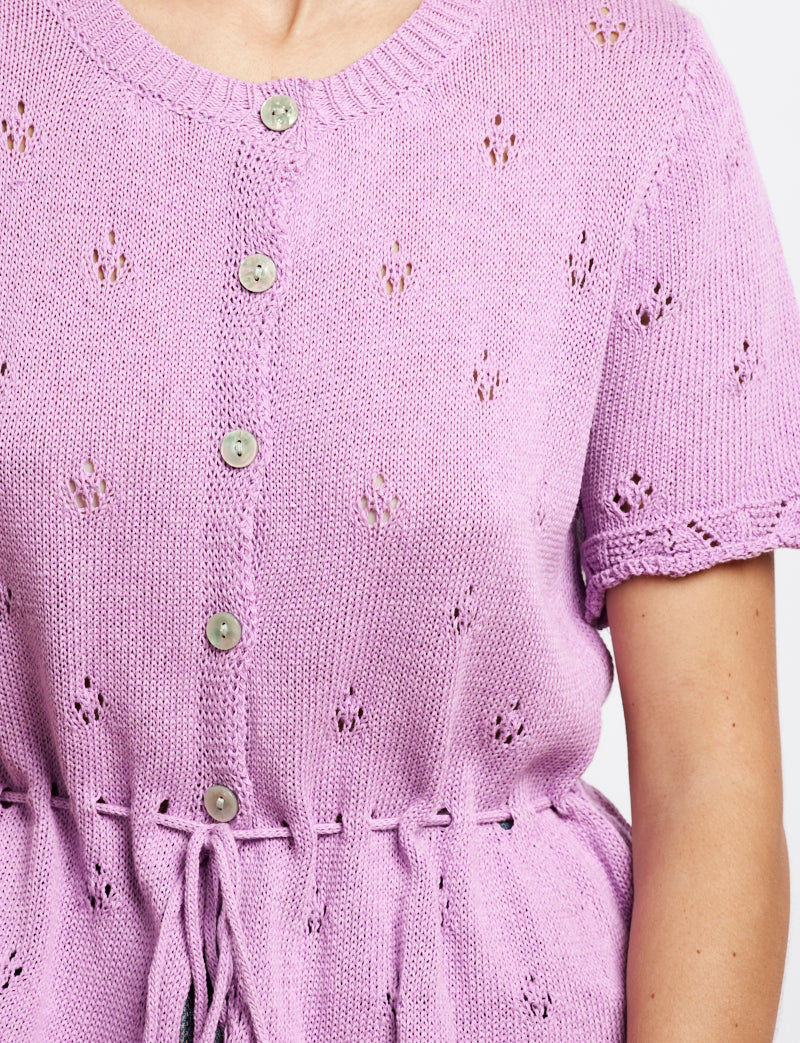 Gilet lilas Nika