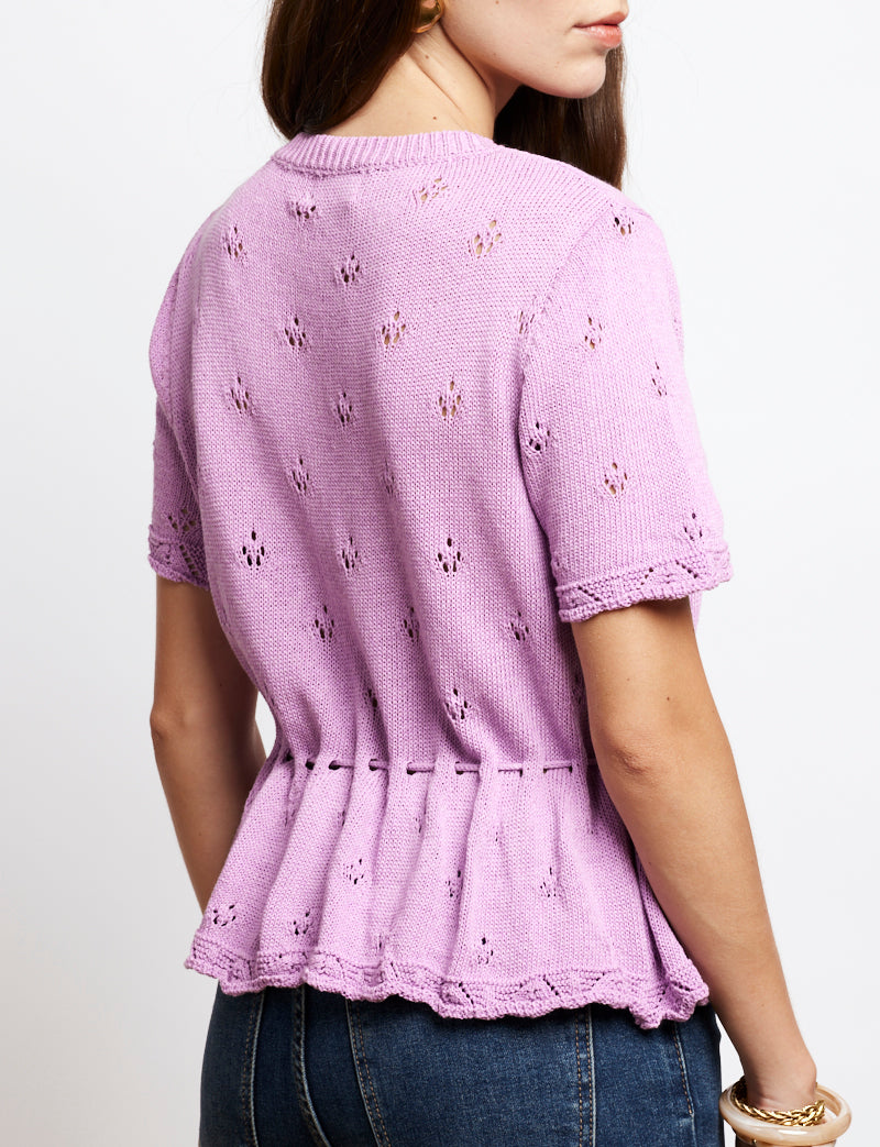 Gilet lilas Nika