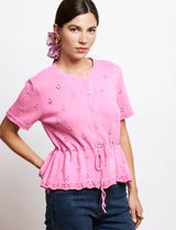 Gilet rose Nika