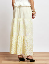 Jupe vichy jaune Vilma