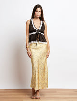 Jupe jaune fleurie Nony