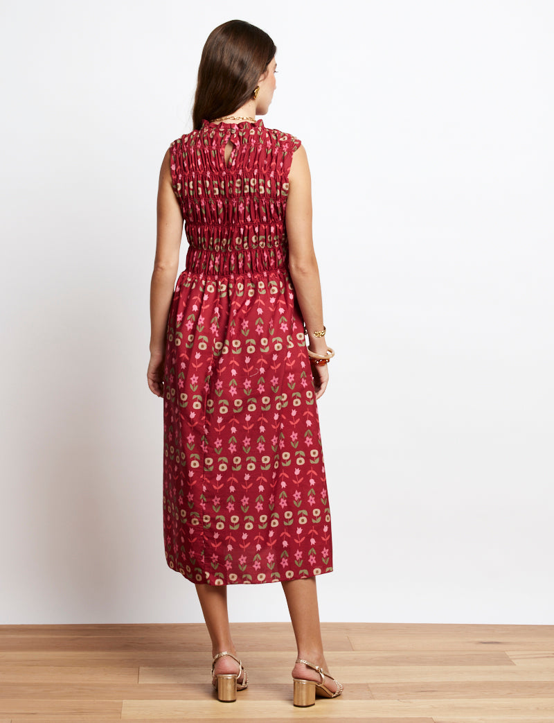 Burgundy Mayana dress