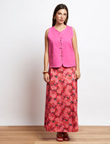 Jupe rose bouquet Yvelle