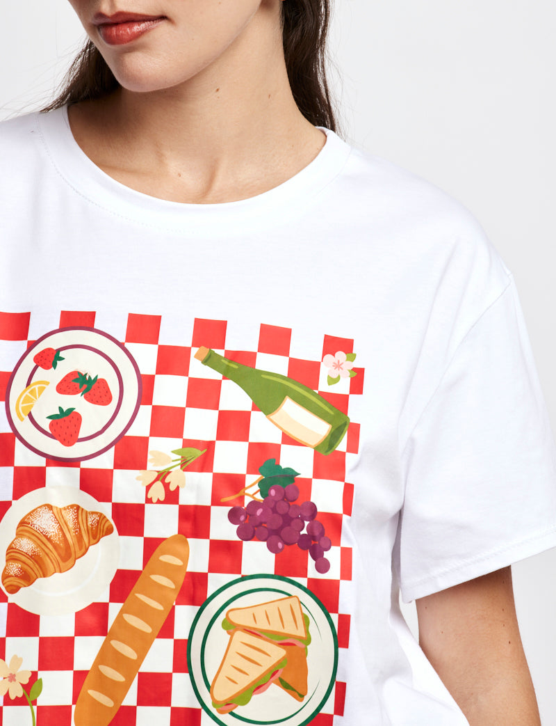 White Picnic T-shirt