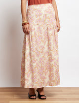Jupe jaune paisley Maria