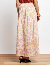 Jupe jaune paisley Maria
