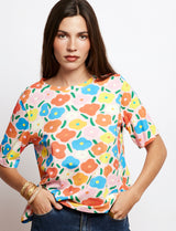T-shirt fleuri multi Rafael
