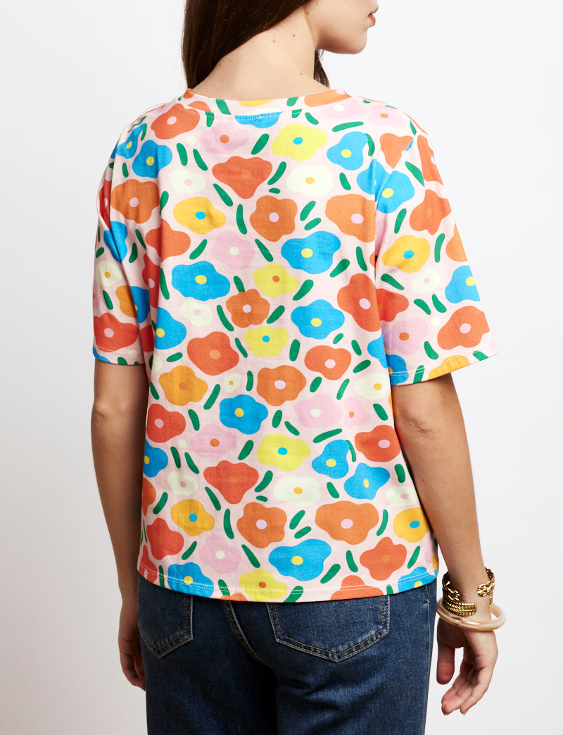 T-shirt fleuri multi Rafael