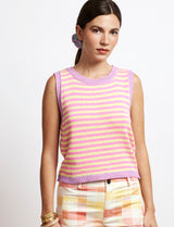 Top lilac, pink & yellow Nina