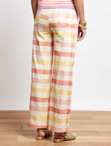 Jordy pink and yellow gingham pants