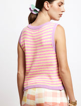 Top lilac, pink & yellow Nina