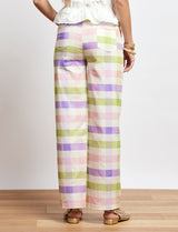 Green & lilac gingham Jordy trousers