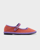Orange & Lilac Dizy Ballet Flats