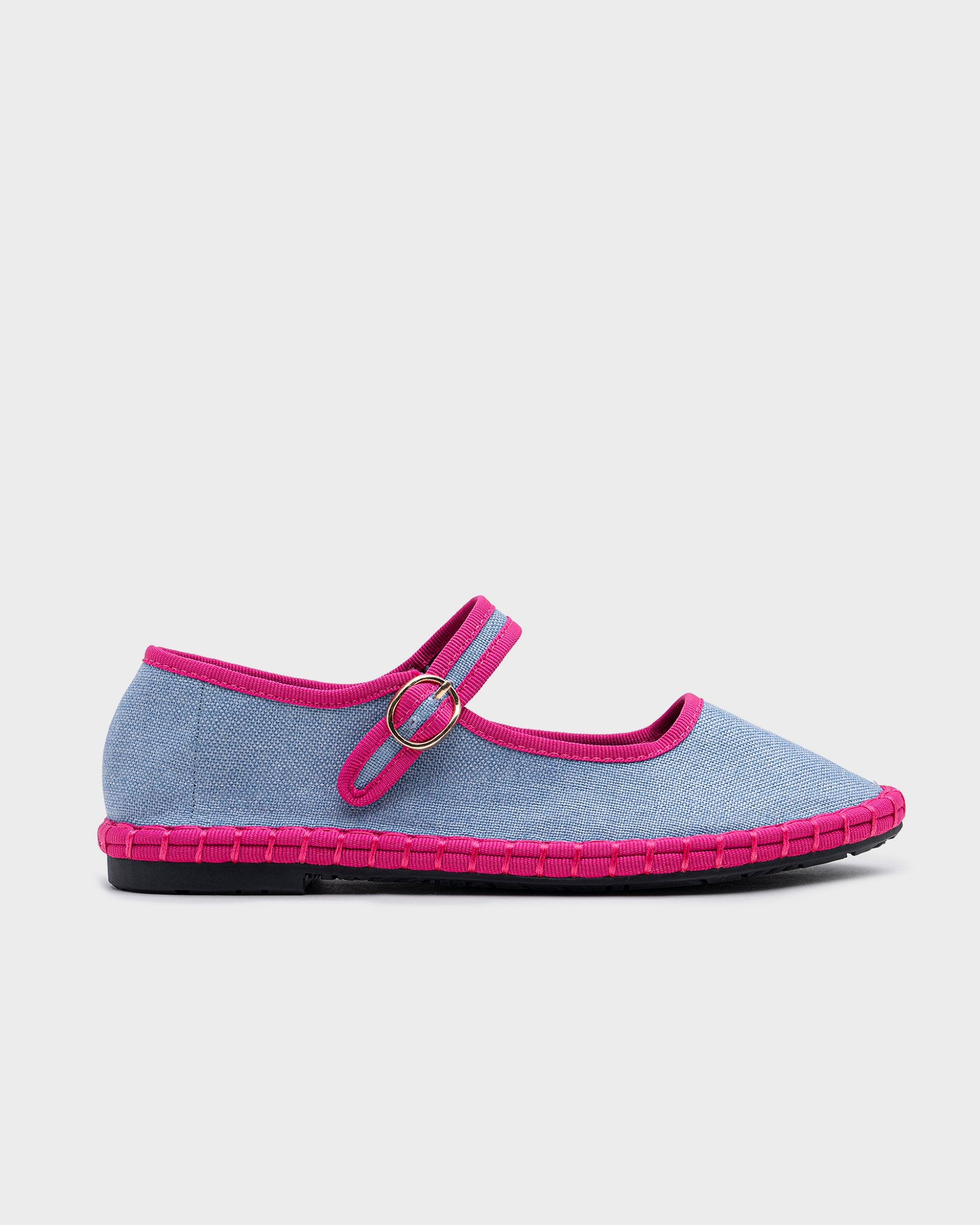 Sky & fuchsia Dizy ballerinas