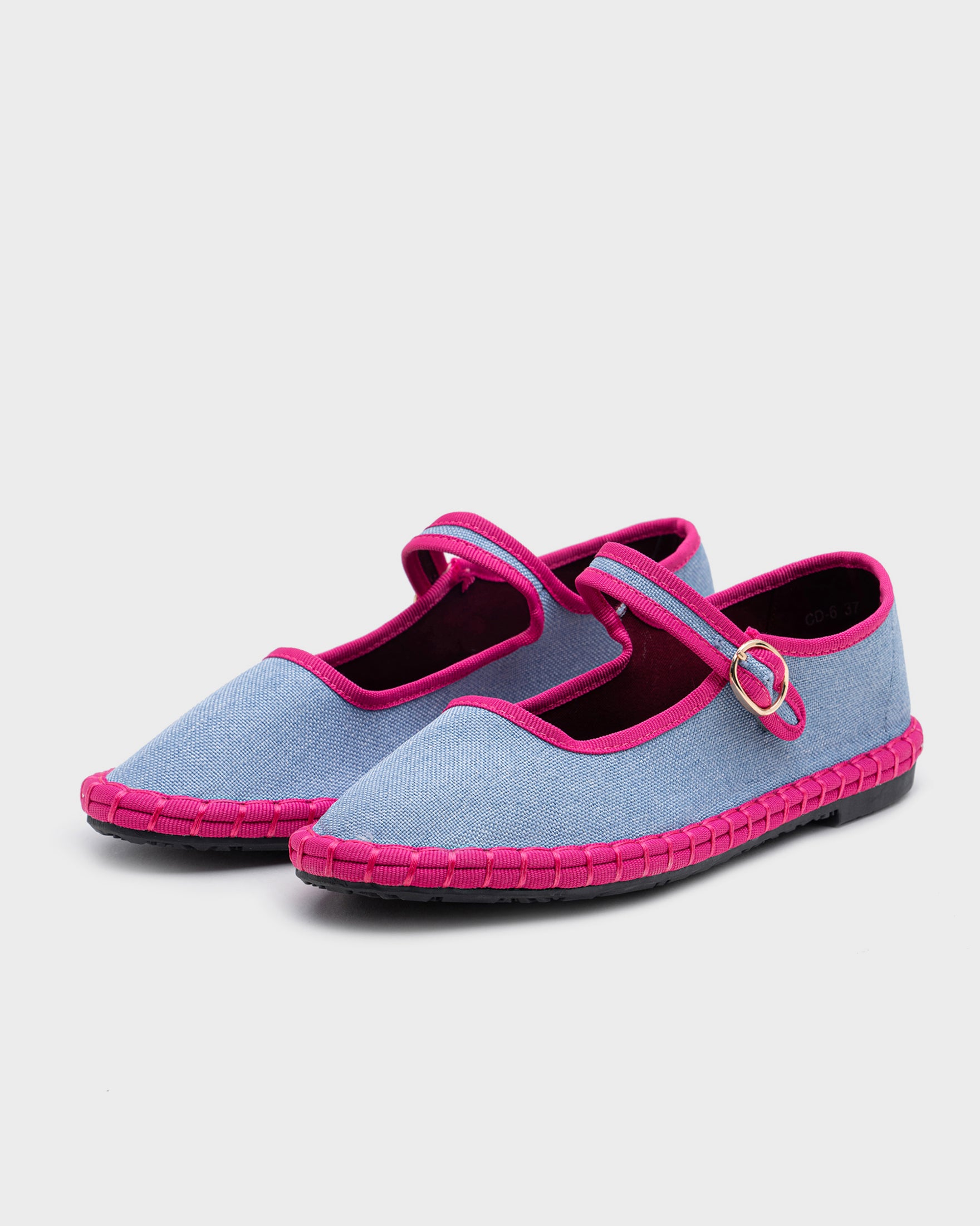 Sky & fuchsia Dizy ballerinas